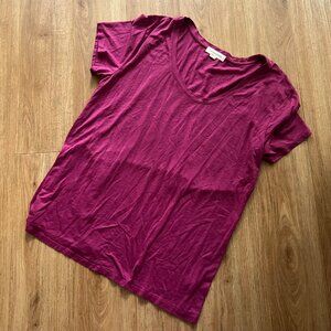 Treasure & Bond Short Sleeve Basic Tee Shirt Purple Women’s Size L